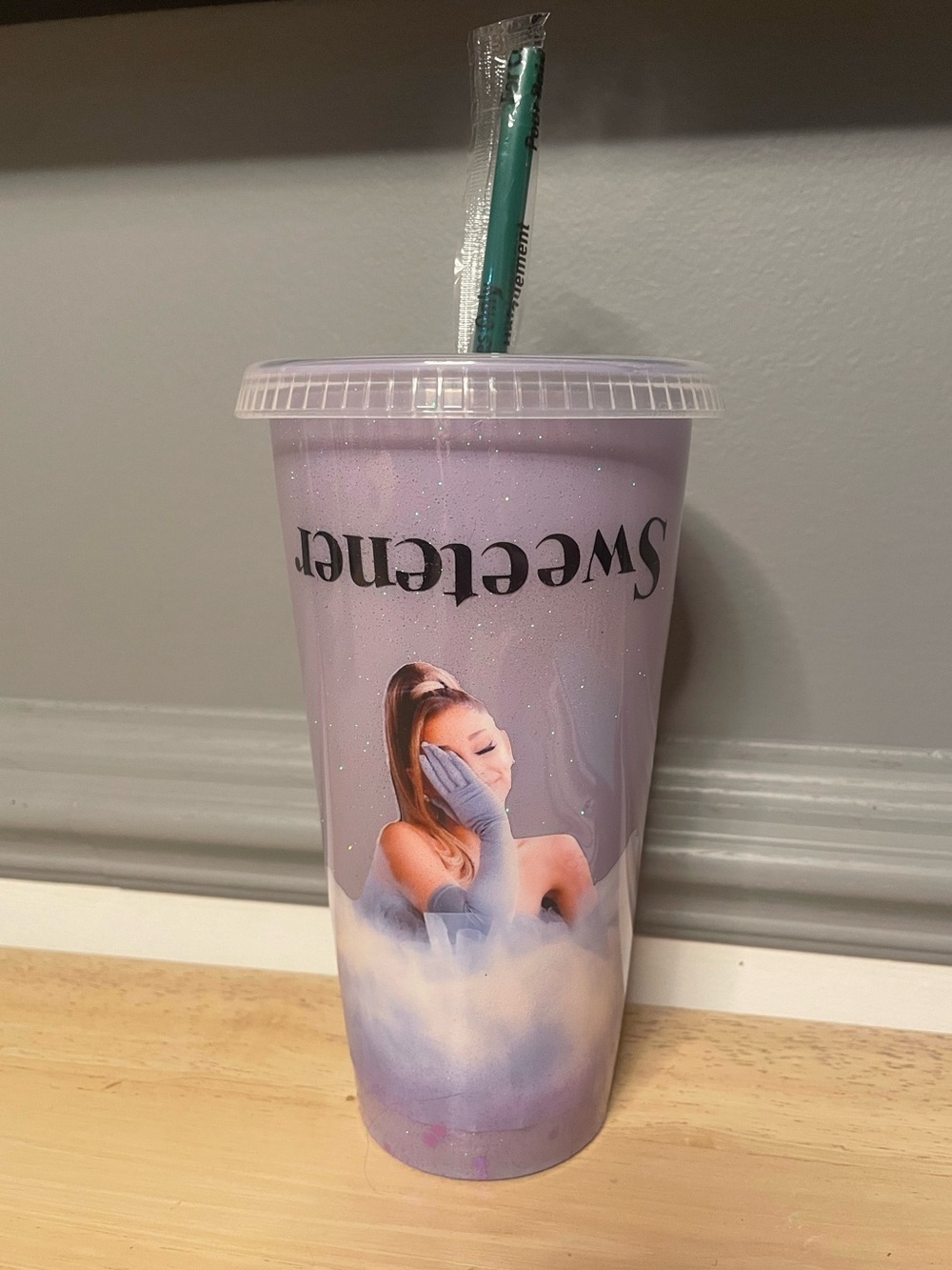 Lavender Ariana Grande Starbucks Reusable Plastic Cold Cup